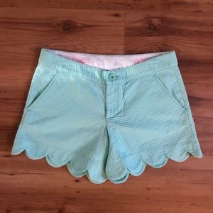 Size 00 Lily Pulitzer buttercup shorts Teal